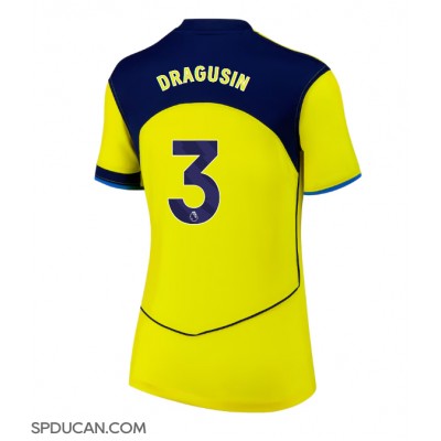 Zenski Nogometni Dres Tottenham Hotspur Radu Dragusin #3 Rezervni 2025-26 Kratak Rukav Zenski Nogometni Dres Tottenham Hotspur Radu Dragusin #3 Rezervni 2025-26 Kratak Rukav